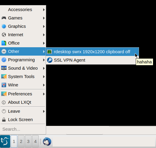 lxqt menu customization.png